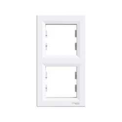 Schneider Electric EPH5810221, Asfora, Beyaz, İkili Çerçeve, Dikey