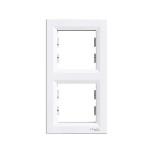 Schneider Electric EPH5810221, Asfora, Beyaz, İkili Çerçeve, Dikey