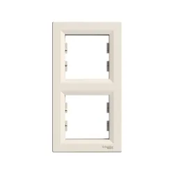 Schneider Electric EPH5810223, Asfora, Krem, İkili Çerçeve, Dikey