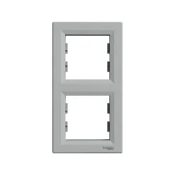 Schneider Electric EPH5810261, Asfora Plus, Alüminyum, İkili Çerçeve, Dikey