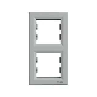 Schneider Electric EPH5810261, Asfora Plus, Alüminyum, İkili Çerçeve, Dikey
