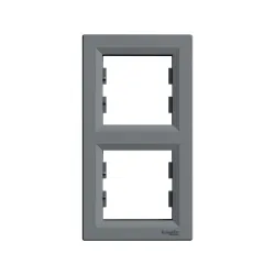 Schneider Electric EPH5810262, Asfora Plus, Çelik, İkili Çerçeve, Dikey