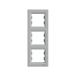 Schneider Electric EPH5810361, Asfora Plus, Alüminyum, Üçlü Çerçeve, Dikey