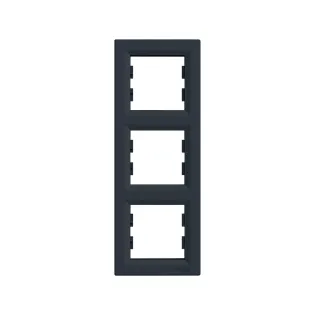 Schneider Electric EPH5810371, Asfora Plus, Antrasit, Üçlü Çerçeve, Dikey