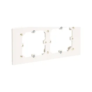 Schneider Electric ETK10186, PKS Ultra, 101mm Genişlikli Kablo Kanalları için Kanal Üstü Anahtar Priz Montaj Kapağı, İkili, Düz Tip