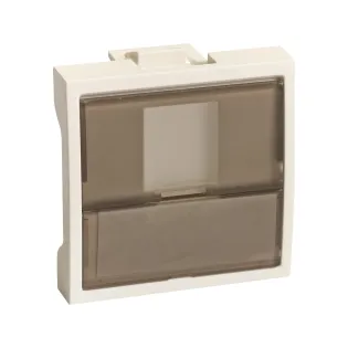 Schneider Electric ETK45045E, PKS Ultra, Beyaz, Data ve Telefon Priz Kapağı, 45x45mm
