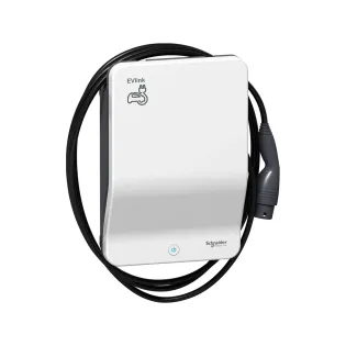 Schneider Electric EVH2S7P0CK, EVlink Wallbox, 7.4 kW, Monofaze, 4 Metre T2 Kablolu, Elektrikli Araç Şarj İstasyonu