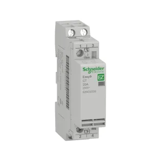 Schneider Electric EZ9C32220, Easy9, 20 Amper, 2NA, Sessiz Kontaktör, 230-240 Volt AC
