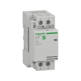 Schneider Electric EZ9C32240, Easy9, 40 Amper, 2NA, Sessiz Kontaktör, 230-240 Volt AC