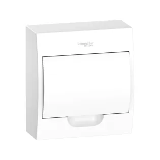 Schneider Electric EZ9E108P0S, Easy9, 8 Modül, Beyaz Opak Kapaklı, Halojen Free, Sıvaüstü Sigorta Kutusu, 196x228x102mm
