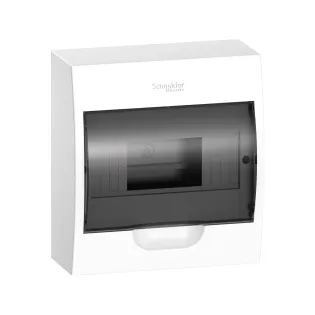 Schneider Electric EZ9E108S0S, Easy9, 8 Modül, Şeffaf Kapaklı, Halojen Free, Sıvaüstü Sigorta Kutusu, 196x228x102mm