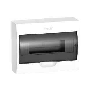 Schneider Electric EZ9E112S0S, Easy9, 12 Modül, Şeffaf Kapaklı, Halojen Free, Sıvaüstü Sigorta Kutusu, 268x228x102mm