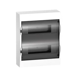 Schneider Electric EZ9E212S0S, Easy9, 24 Modül, 2 Sıralı, Şeffaf Kapaklı, Halojen Free, Sıvaüstü Sigorta Kutusu, 268x353x102mm
