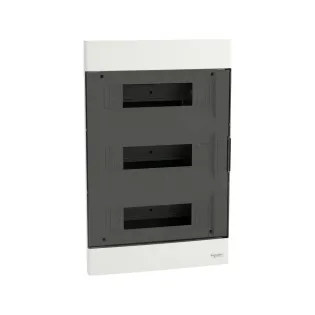 Schneider Electric EZ9EUE312, Easy 9, 36 Modül, 3 Sıralı, Şeffaf Kapaklı, Halojen Free, Sıvaaltı Sigorta Kutusu, 26x46x11cm