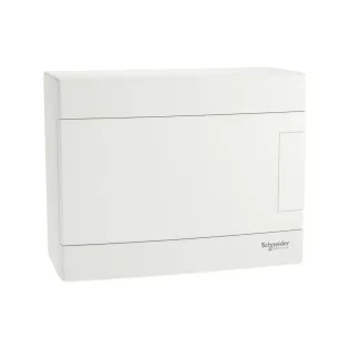 Schneider Electric EZ9EUH108, Easy 9, 8 Modül, Beyaz Opak Kapaklı, Halojen Free, Sıvaüstü Sigorta Kutusu, 22x17x10cm