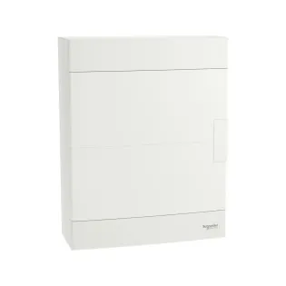 Schneider Electric EZ9EUH212, Easy 9, 24 Modül, 2 Sıralı, Beyaz Opak Kapaklı, Halojen Free, Sıvaüstü Sigorta Kutusu, 26x33x11cm