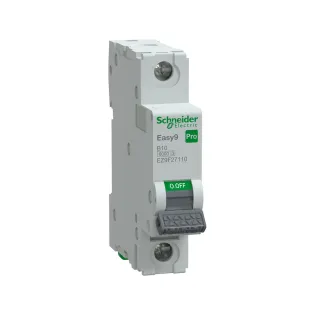 Schneider Electric EZ9F27110, Easy9 Pro, 10 Amper, 1 Kutuplu, B Tipi, Otomatik Sigorta, 6 kA, 1x10B