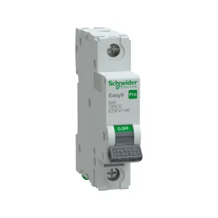 Schneider Electric EZ9F27140, Easy9 Pro, 40 Amper, 1 Kutuplu, B Tipi, Otomatik Sigorta, 6 kA, 1x40B