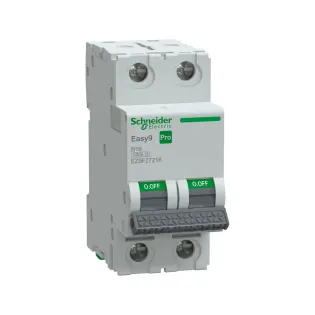 Schneider Electric EZ9F27216, Easy9 Pro, 16 Amper, 2 Kutuplu, B Tipi, Otomatik Sigorta, 6 kA, 2x16B