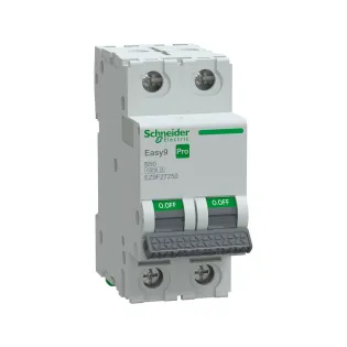 Schneider Electric EZ9F27250, Easy9 Pro, 50 Amper, 2 Kutuplu, B Tipi, Otomatik Sigorta, 6 kA, 2x50B