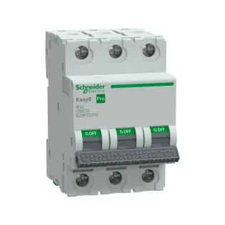 Schneider Electric EZ9F27316, Easy9 Pro, 16 Amper, 3 Kutuplu, B Tipi, Otomatik Sigorta, 6 kA, 3x16B