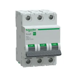 Schneider Electric EZ9F27325, Easy9 Pro, 25 Amper, 3 Kutuplu, B Tipi, Otomatik Sigorta, 6 kA, 3x25B