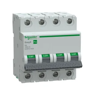 Schneider Electric EZ9F27406, Easy9 Pro, 6 Amper, 4 Kutuplu, B Tipi, Otomatik Sigorta, 6 kA, 4x6B