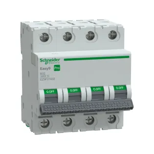 Schneider Electric EZ9F27432, Easy9 Pro, 32 Amper, 4 Kutuplu, B Tipi, Otomatik Sigorta, 6 kA, 4x32B