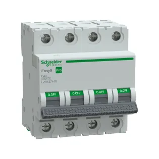 Schneider Electric EZ9F27440, Easy9 Pro, 40 Amper, 4 Kutuplu, B Tipi, Otomatik Sigorta, 6 kA, 4x40B