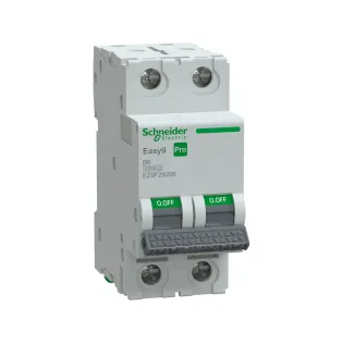 Schneider Electric EZ9F29206, Easy9 Pro, 6 Amper, 2 Kutuplu, B Tipi, Otomatik Sigorta, 10 kA, 2x6B