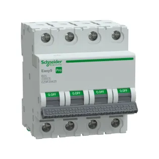 Schneider Electric EZ9F29425, Easy9 Pro, 25 Amper, 4 Kutuplu, B Tipi, Otomatik Sigorta, 10 kA, 4x25B
