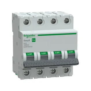 Schneider Electric EZ9F29432, Easy9 Pro, 32 Amper, 4 Kutuplu, B Tipi, Otomatik Sigorta, 10 kA, 4x32B