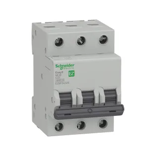 Schneider Electric EZ9F34325, Easy9, 25 Amper, 3 Kutuplu, C Tipi, Otomatik Sigorta, 4.5 kA, 3x25C