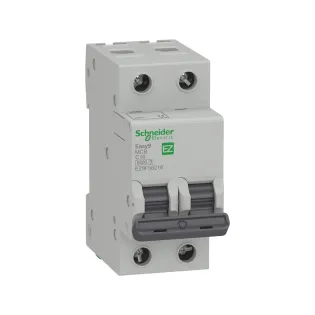 Schneider Electric EZ9F56216, Easy9, 16 Amper, 2 Kutuplu, C Tipi, Otomatik Sigorta, 6 kA, 2x16C