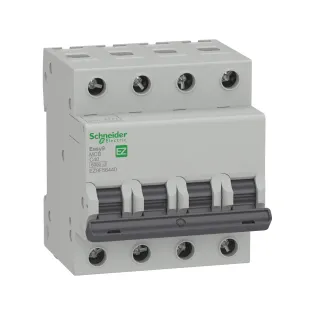 Schneider Electric EZ9F56432, Easy9, 32 Amper, 4 Kutuplu, C Tipi, Otomatik Sigorta, 6 kA, 4x32C