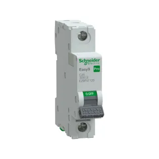Schneider Electric EZ9F57125, Easy9 Pro, 25 Amper, 1 Kutuplu, C Tipi, Otomatik Sigorta, 6 kA, 1x25C