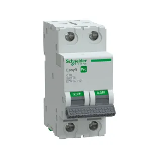 Schneider Electric EZ9F57210, Easy9 Pro, 10 Amper, 2 Kutuplu, C Tipi, Otomatik Sigorta, 6 kA, 2x10C