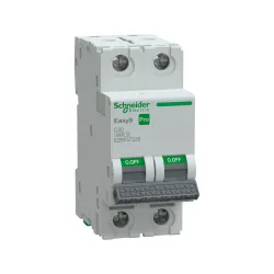 Schneider Electric EZ9F57220, Easy9 Pro, 20 Amper, 2 Kutuplu, C Tipi, Otomatik Sigorta, 6 kA, 2x20C