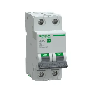 Schneider Electric EZ9F57232, Easy9 Pro, 32 Amper, 2 Kutuplu, C Tipi, Otomatik Sigorta, 6 kA, 2x32C