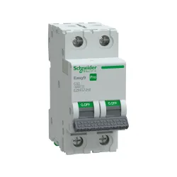 Schneider Electric EZ9F57250, Easy9 Pro, 50 Amper, 2 Kutuplu, C Tipi, Otomatik Sigorta, 6 kA, 2x50C