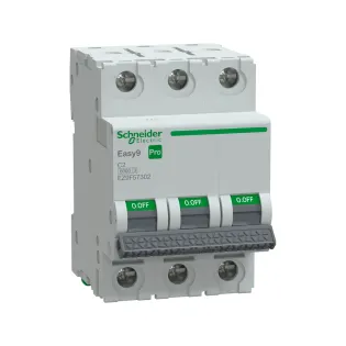 Schneider Electric EZ9F57302, Easy9 Pro, 2 Amper, 3 Kutuplu, C Tipi, Otomatik Sigorta, 6 kA, 3x2C