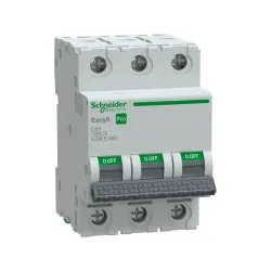 Schneider Electric EZ9F57363, Easy9 Pro, 63 Amper, 3 Kutuplu, C Tipi, Otomatik Sigorta, 6 kA, 3x63C