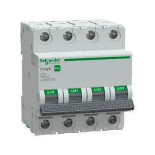 Schneider Electric EZ9F57425, Easy9 Pro, 25 Amper, 4 Kutuplu, C Tipi, Otomatik Sigorta, 6 kA, 4x25C