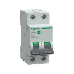 Schneider Electric EZ9F59206, Easy9 Pro, 6 Amper, 2 Kutuplu, C Tipi, Otomatik Sigorta, 10 kA, 2x6C