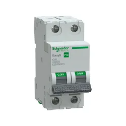 Schneider Electric EZ9F59210, Easy9 Pro, 10 Amper, 2 Kutuplu, C Tipi, Otomatik Sigorta, 10 kA, 2x10C