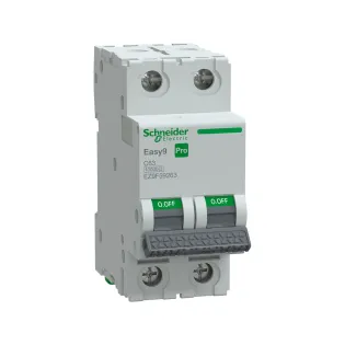 Schneider Electric EZ9F59263, Easy9 Pro, 63 Amper, 2 Kutuplu, C Tipi, Otomatik Sigorta, 10 kA, 2x63C