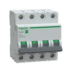 Schneider Electric EZ9F59406, Easy9 Pro, 6 Amper, 4 Kutuplu, C Tipi, Otomatik Sigorta, 10 kA, 4x6C