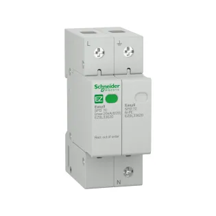 Schneider Electric EZ9L33620, Easy9, Kartuşlu Tip, AG Parafudr, 1 Kutup+Nötr, Tip 2, C Sınıfı, 20 kA