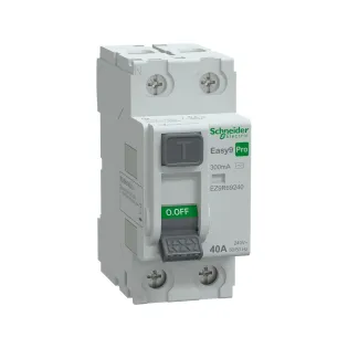 Schneider Electric EZ9R69240, Easy9 Pro, 40 Amper, 300mA, AC Tip, Kaçak Akım Koruma Rölesi, 2 Kutuplu (1 Faz+Nötr)