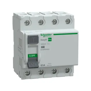 Schneider Electric EZ9R69463, Easy9 Pro, 63 Amper, 300mA, AC Tip, Kaçak Akım Koruma Rölesi, 4 Kutuplu (3 Faz+Nötr)